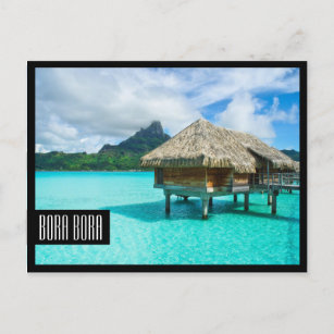 Bungalow Bora Bora Bora Postkarte