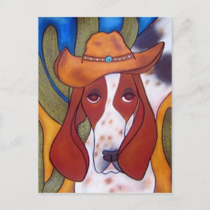Bungalowart.com Desert Hound Postcard Postkarte