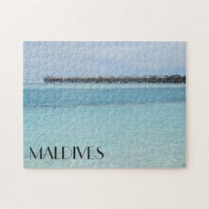 Bungalows auf den Malediven Puzzle