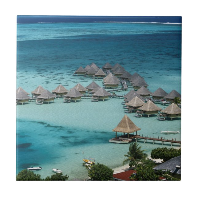 Bungalows des Beachcomber Hotels Fliese (Vorderseite)