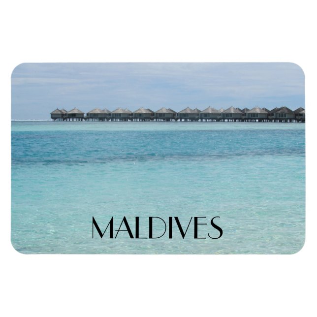 Bungalows maldives magnet (Horizontal)
