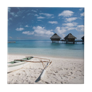 Bungalows vom Strand Motu Toopua Fliese