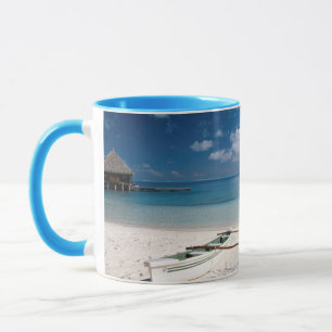 Bungalows vom Strand Motu Toopua Tasse