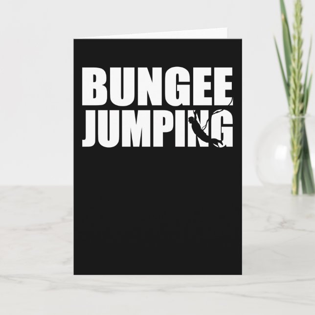 Bungee Jumping Bungy Jump Geschenk Karte (Vorderseite)