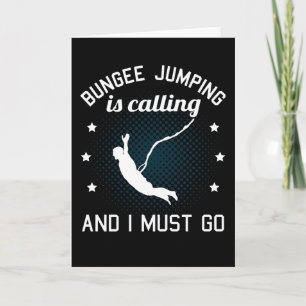 Bungee Jumping Funny Sprichwort Bungy Jumping Gesc Karte