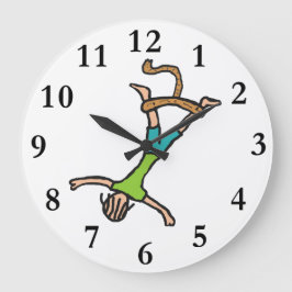 Bungee Jumping Große Wanduhr