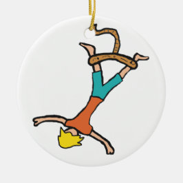 Bungee Jumping Keramik Ornament
