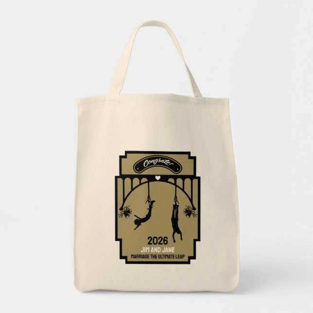 Bungee Jumping Wedding Gift Tragetasche (Vorne)