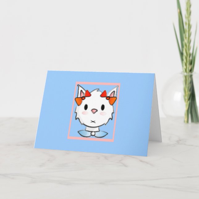 Bunita Bunny's Osterfotokarte Feiertagskarte (Vorderseite)