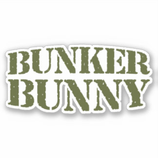 BUNKER BUNNY AUFKLEBER