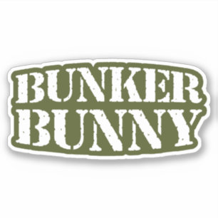 BUNKER BUNNY AUFKLEBER