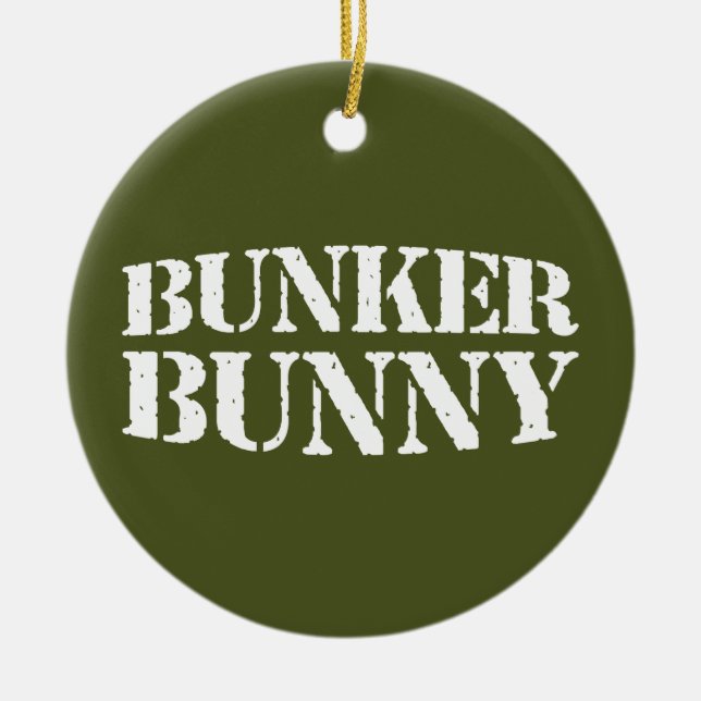 BUNKER BUNNY KERAMIK ORNAMENT (Vorne)