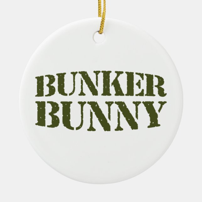 BUNKER BUNNY KERAMIK ORNAMENT (Vorne)