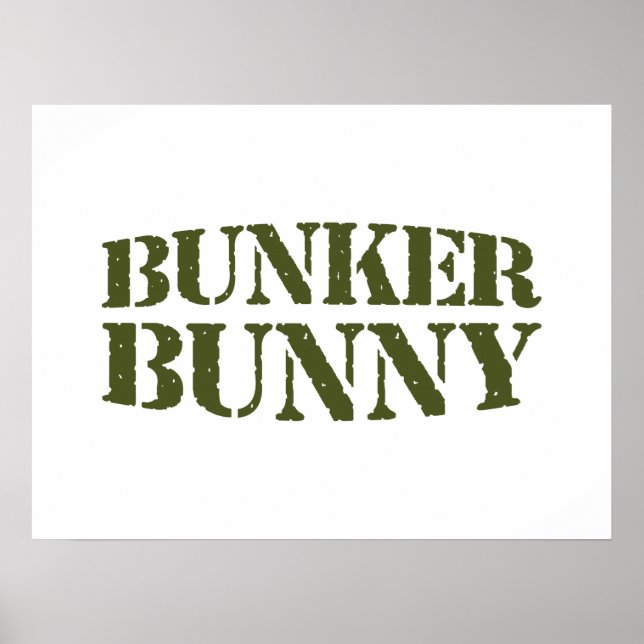 BUNKER BUNNY POSTER (Vorne)