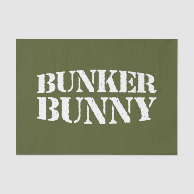 BUNKER BUNNY SEIDENPAPIER (Vorderseite)