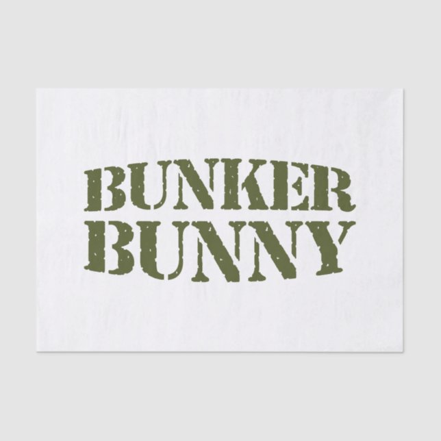 BUNKER BUNNY SEIDENPAPIER (Vorderseite)