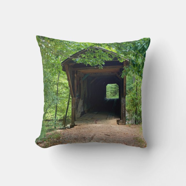 Bunker Hill Covered Bridge Kissen (Vorderseite)