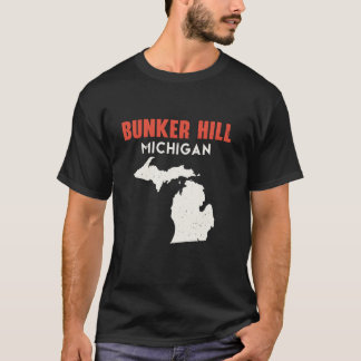 Bunker Hill Michigan USA Staat America Travel Mich T-Shirt