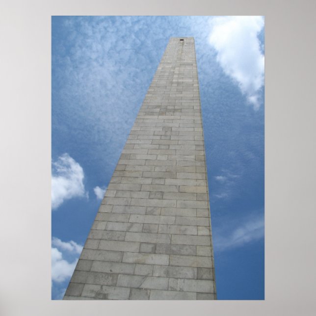 Bunker Hill Monument in Boston Poster (Vorne)