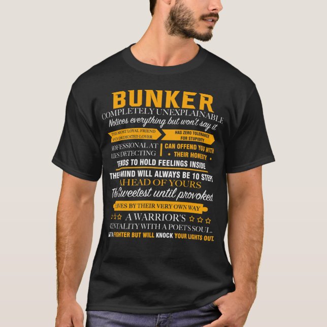 BUNKER völlig unerklärlich T-Shirt (Vorderseite)