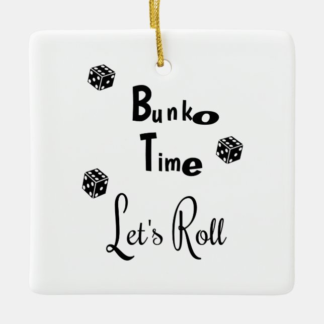 Bunko Time Personalisiert Ornament (Vorderseite)