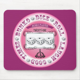 Bunko-Vintager runder Entwurf Mousepad