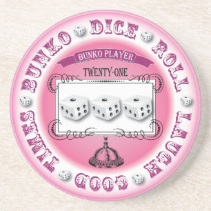 Bunko-Vintager runder Entwurf Sandstein Untersetzer