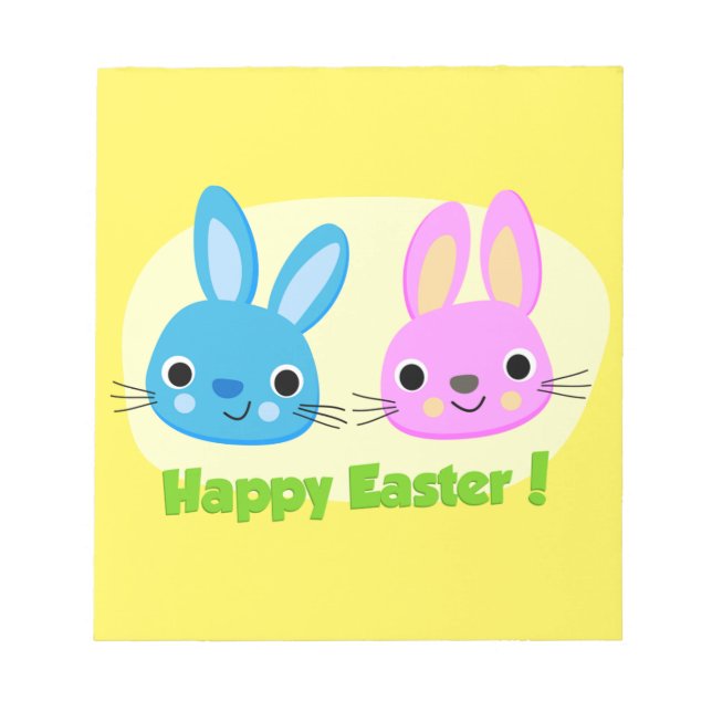 BUNNIEN "HAPPY EASTER" NOTIZBLOCK (Vorderseite)