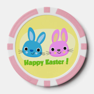 BUNNIEN "HAPPY EASTER" POKERCHIPS