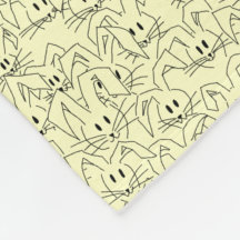 Bunnienbänder auf gelb - nahtlos.