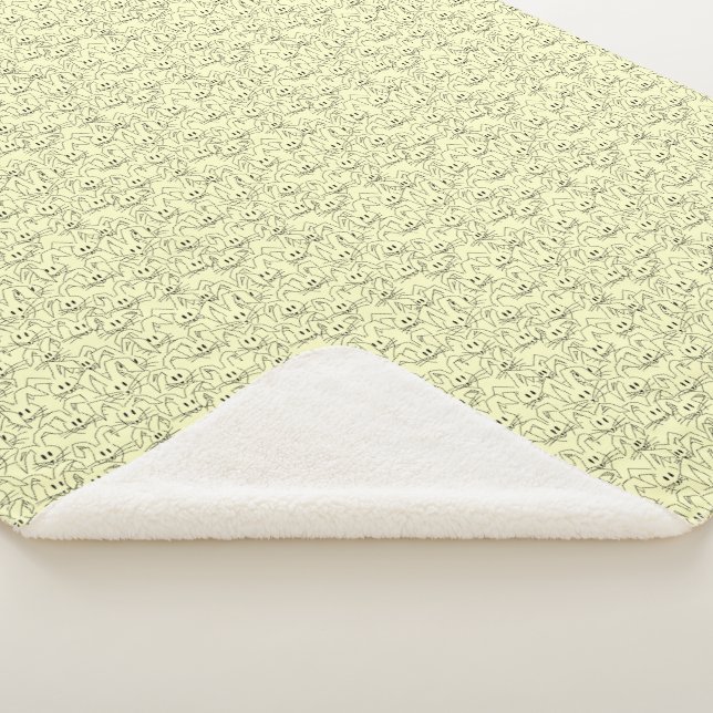 Bunnienbänder auf gelb - nahtlos. sherpadecke (3/4)