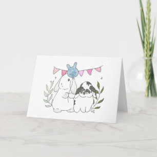 Bunnies Bonnie und Buddy Card Dankeskarte