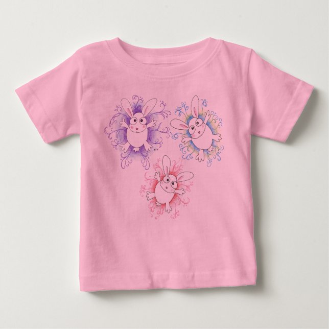 Bunnies, bunnies baby t-shirt (Vorderseite)