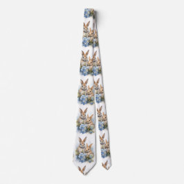 Bunnies Bunny Blume Rabbit Neck Tie Krawatte