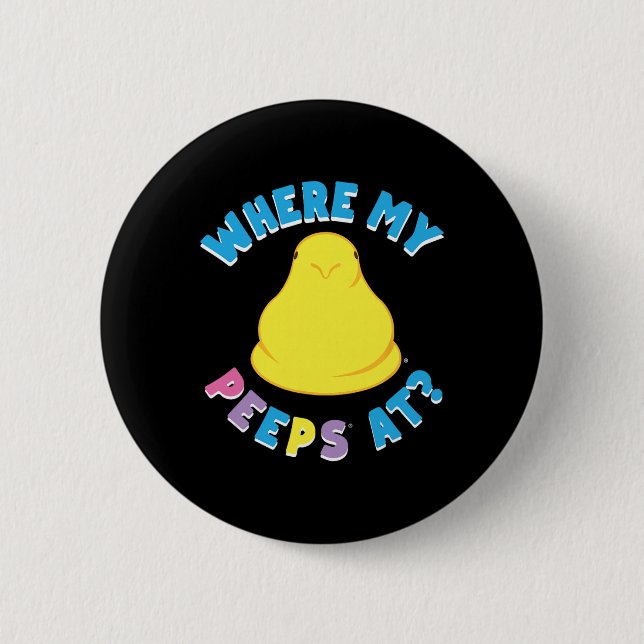 Bunnies Easter Where My Bunnies At Clic Chick  Button (Vorderseite)