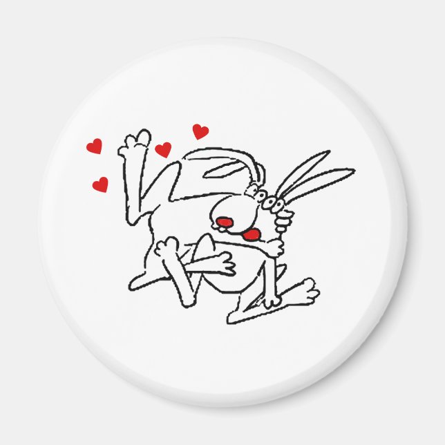Bunnies in Liebe Magnet (Vorne)