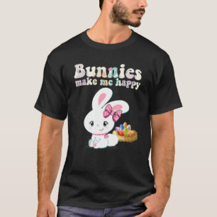 BUNNIES MACHEN MICH GLÜCKLICH Kleinkind Mädchen Ki T-Shirt