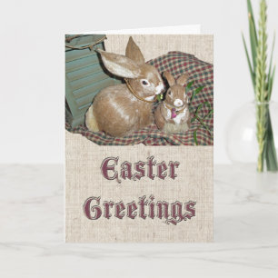 Bunnies Oaster Greetings Card Feiertagskarte