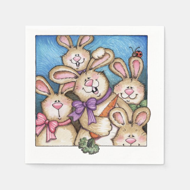 Bunnies - Paper Napkins Serviette (Vorderseite)