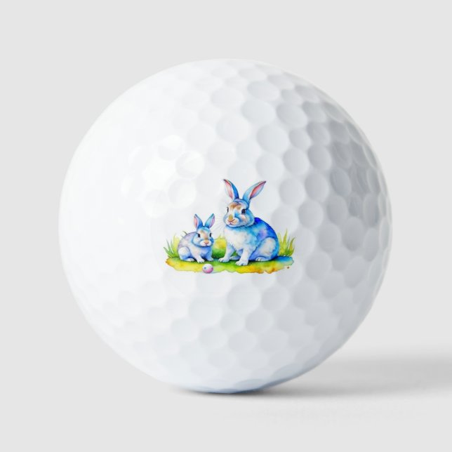 Bunnies Rabbits Golfball (Vorderseite)