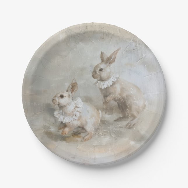 Bunnies - Rundpapier-Teller Pappteller (Vorderseite)
