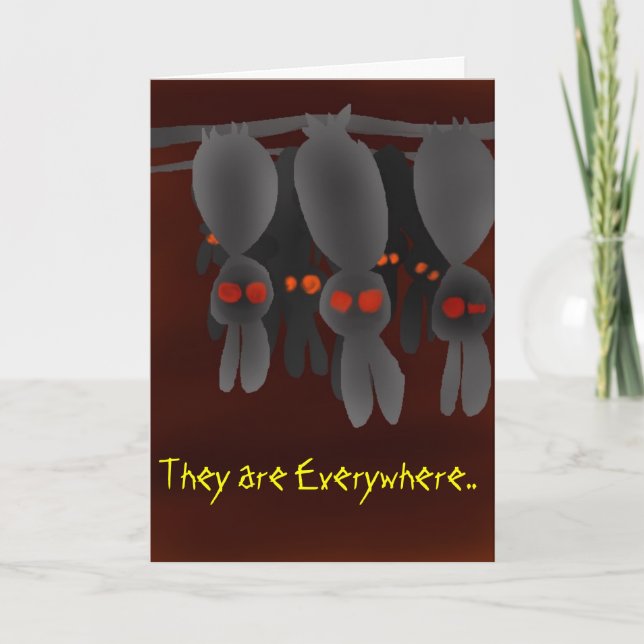 Bunnies Slumber Feiertagskarte (Vorderseite)