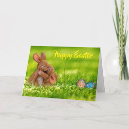 Bunnies umarmt. Alles Gute zu Ostern. Karte