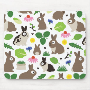 Bunnies und ihre Leckereien Mousepad