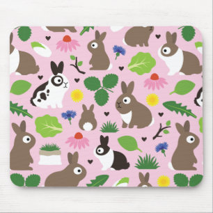 Bunnies und ihre Leckereien Mousepad
