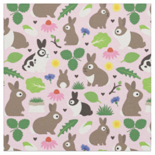 Bunnies und ihre Leckereien Stoff