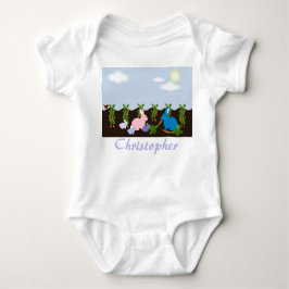 Bunnies vor Ort Baby Strampler