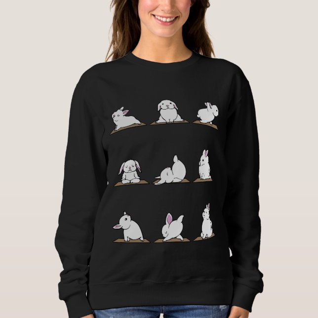 Bunnies Yoga Yoga Sweatshirt (Vorderseite)