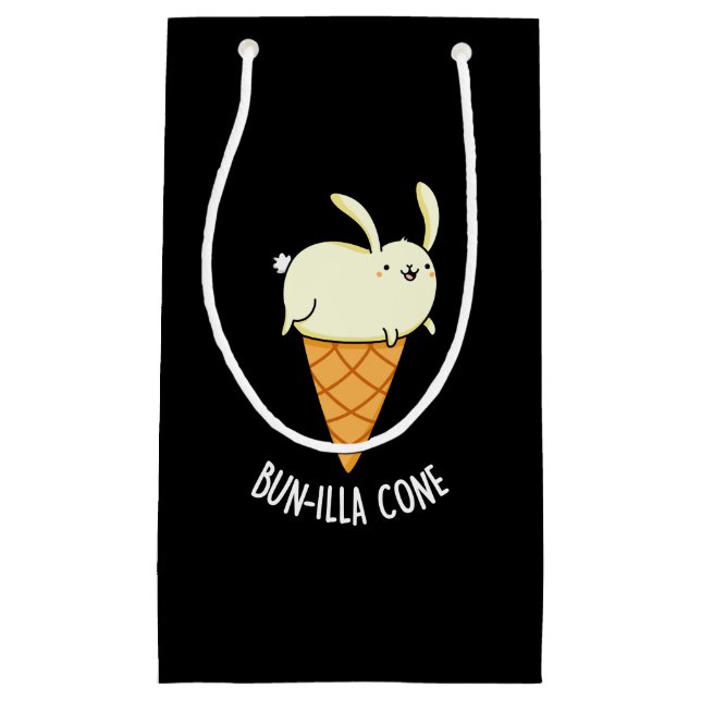 Bunnilla Cone Funny Bunny Vanilla Dark BG Kleine Geschenktüte (Vorderseite)