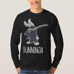 Bunninja Kaninchen Hase Attentäter Haustier Tier N T-Shirt